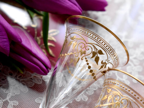 Antique Baccarat】金彩のグラス – Antique Serendipity