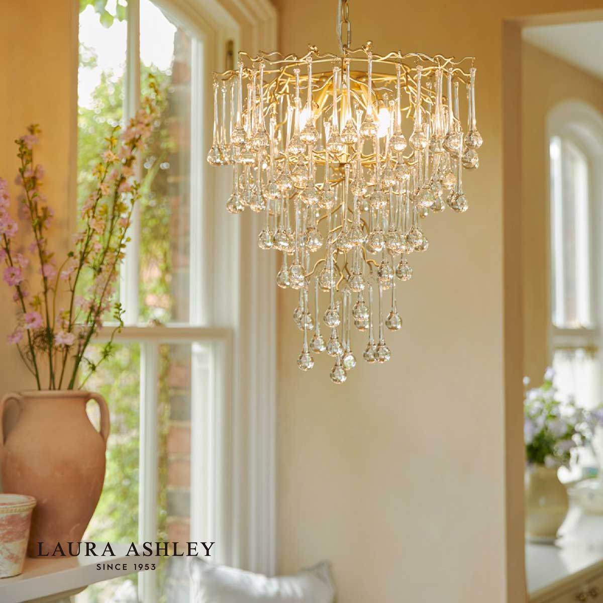 良い ローラアシュレイ シャンデリア 5灯 ローラアシュレイ