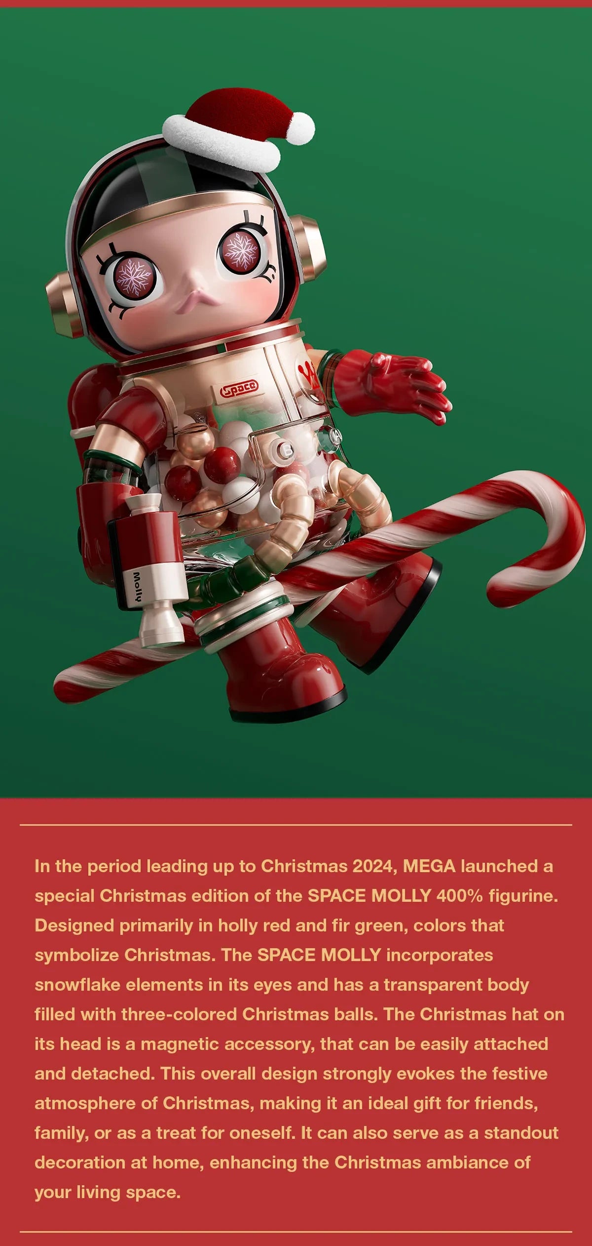 MEGA SPACE MOLLY 400% Christmas 2024 – The BlindBox Factory