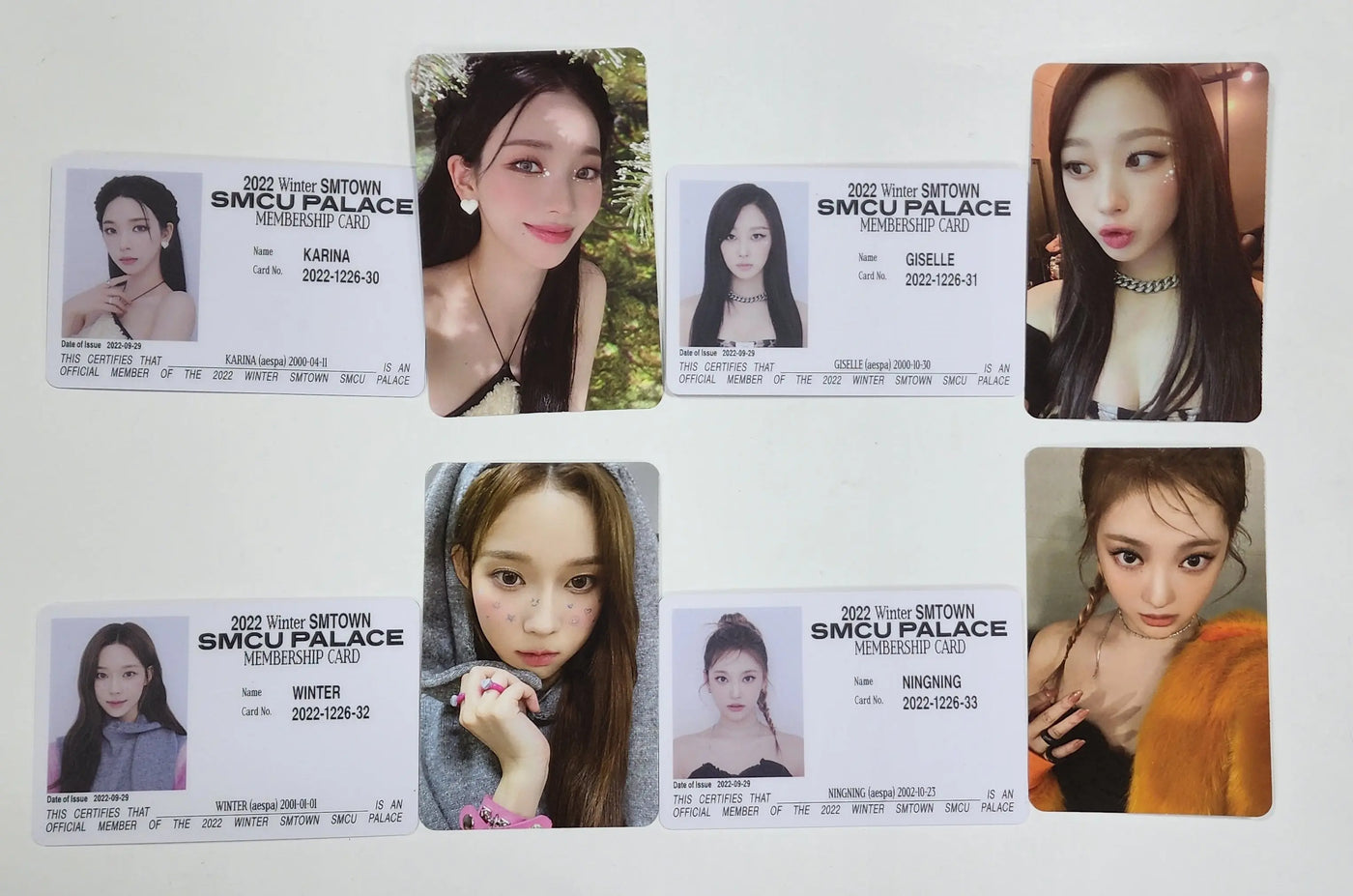 aespa WINTER ウィンター トレカ SM FC限定 30th 抽選会 aespa SM 30th