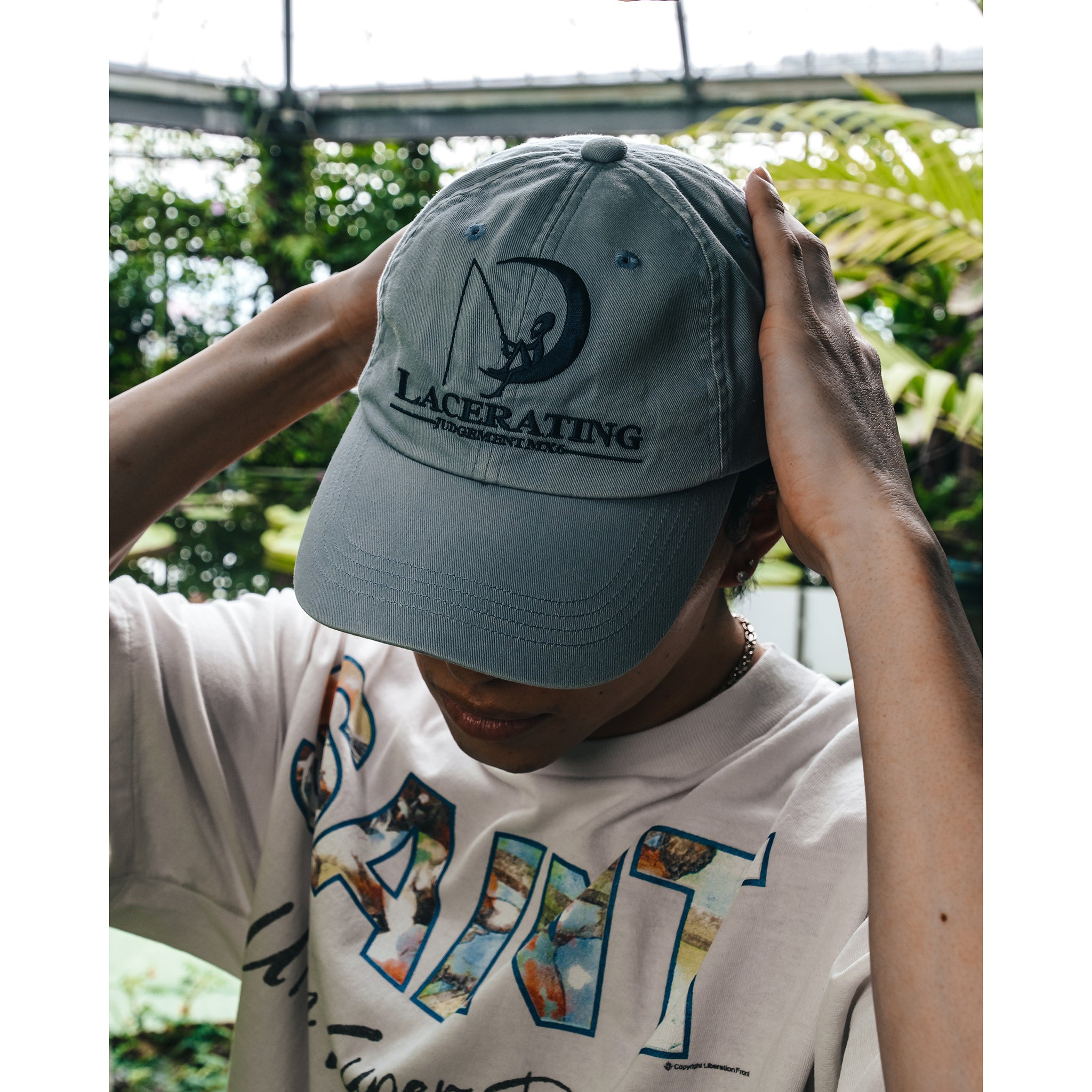 6PANEL CAP/LACERATING / BLUE | GR8