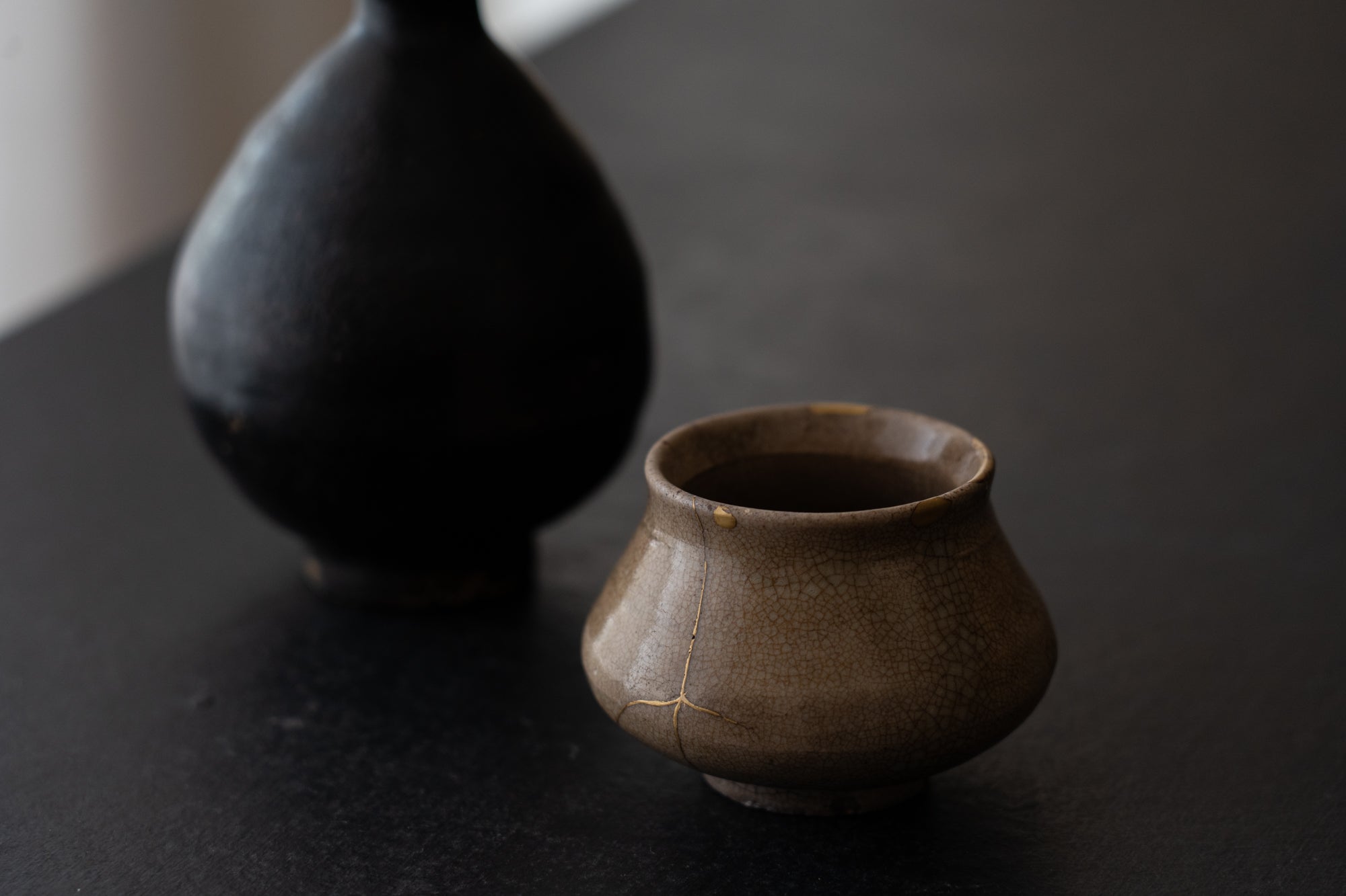 李朝井戸釉塩笥盃