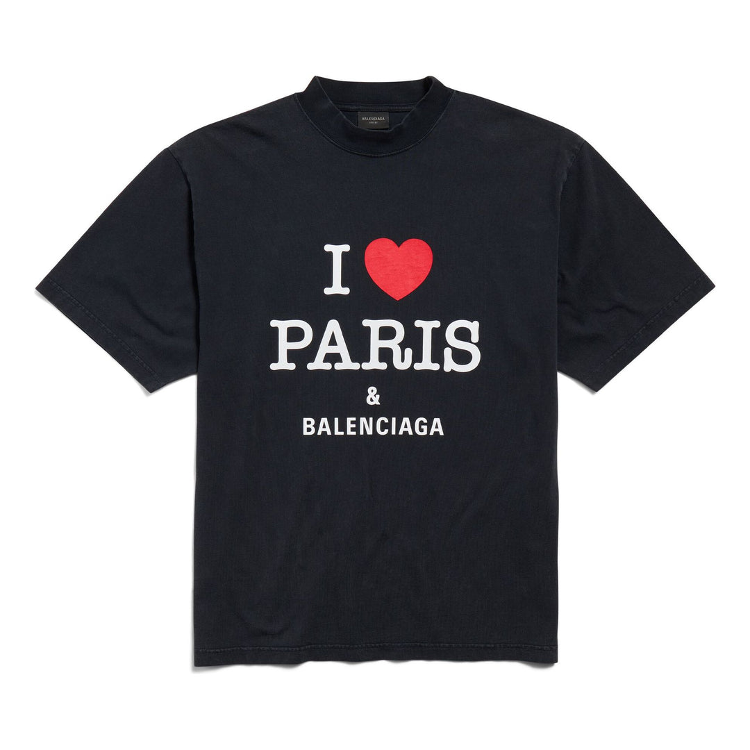 WMNS) Balenciaga I Love Paris & Balenciaga T-shirt Medium Fit