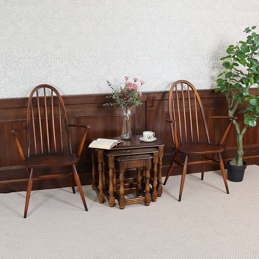 ERCOL アーコールクエーカーアームチェアエルム材 1960年代