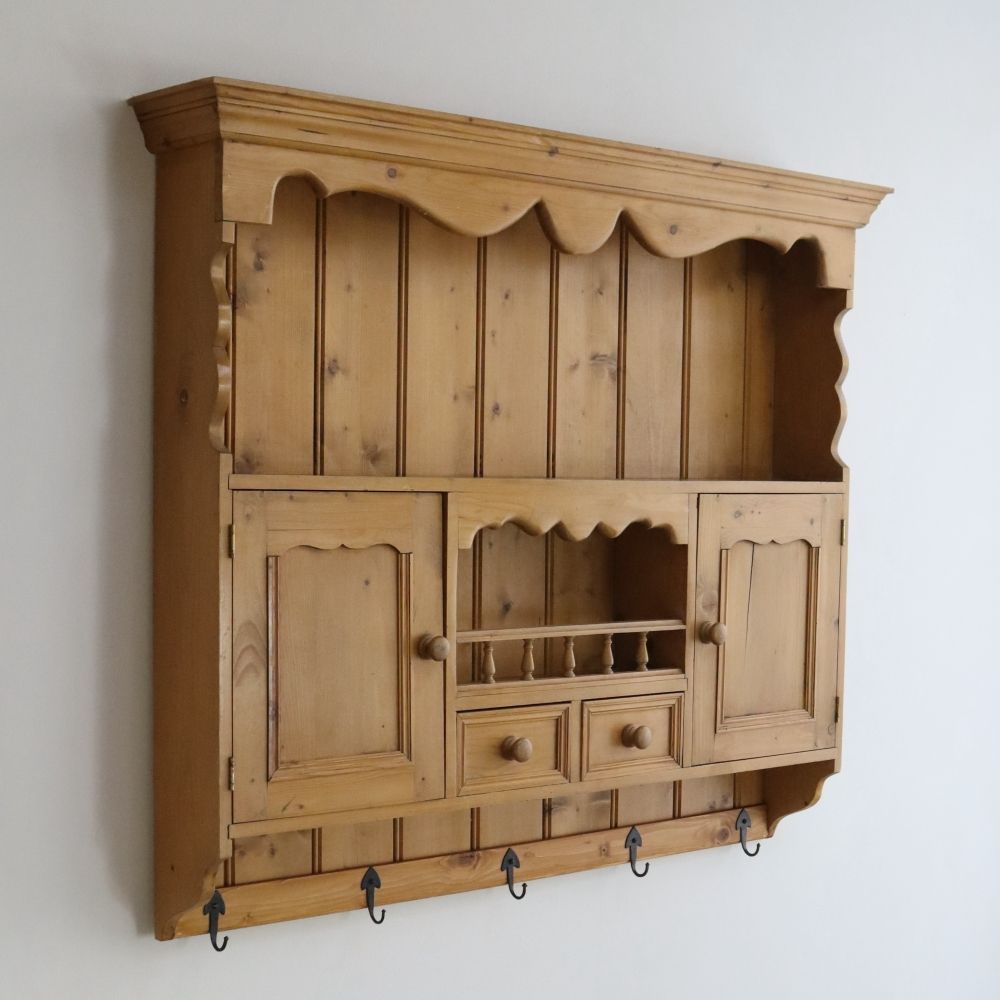 オシャレな壁面収納♪ パインウォールラック VC106-231-001