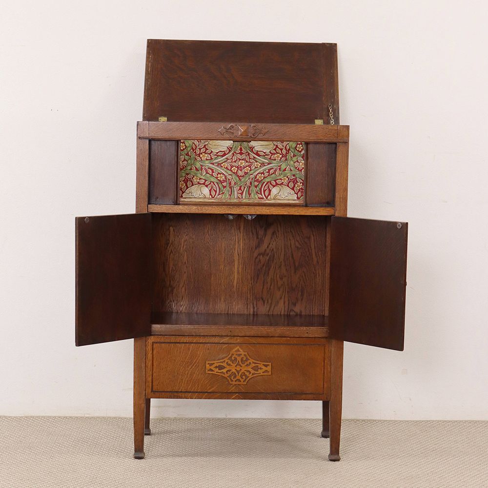 アンティーク キャビネット引き取りオンリー チーク無垢材