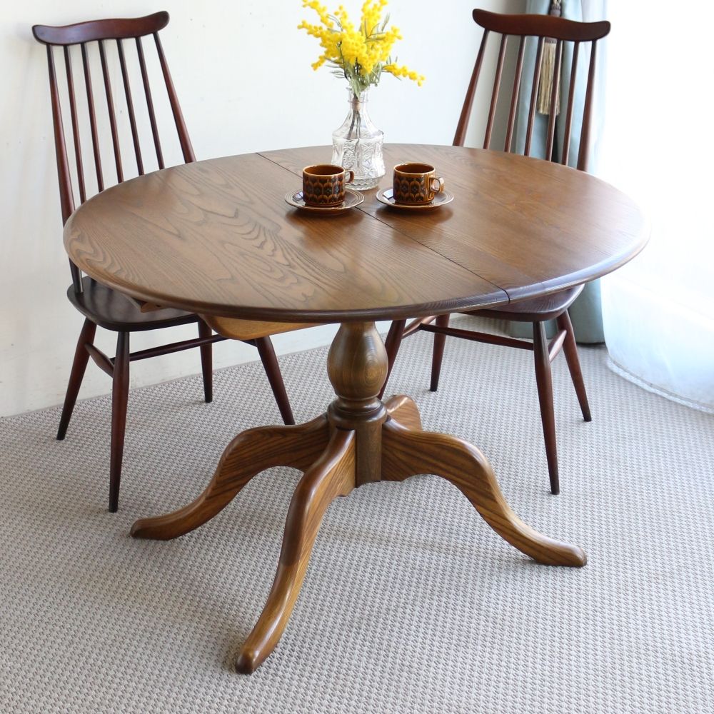 オシャレなアーコール♪ エクステンション ダイニングテーブル 【ERCOL