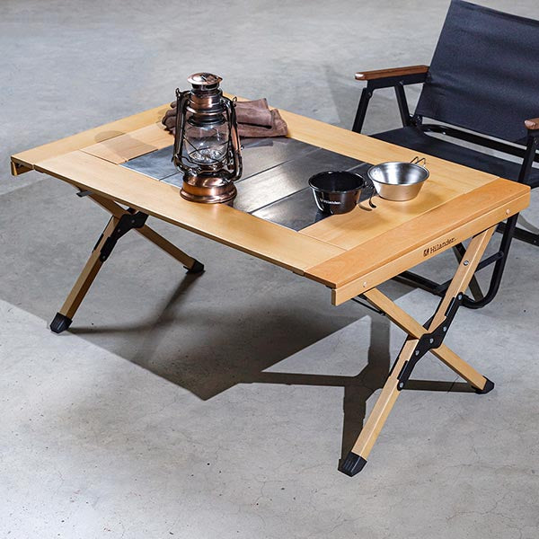 シェフテーブルEX ブナ素材 アウトドアテーブル ナチュラル – Hilander