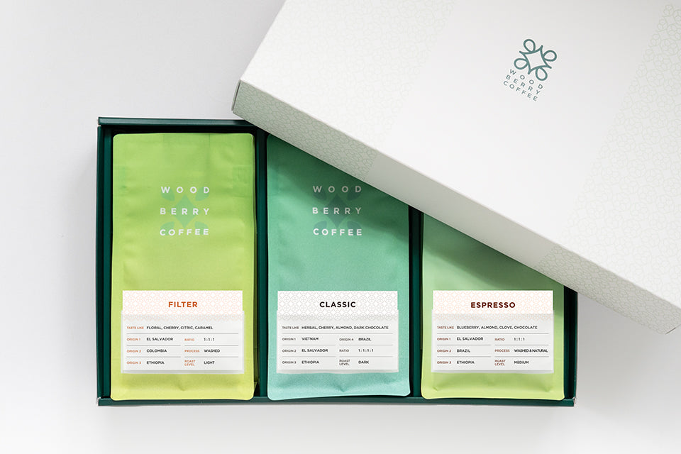 コーヒー豆 ギフトボックス【ブレンド100g × 3種類】