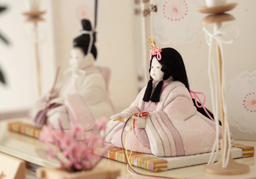 □瑠璃雛 雛人形 るりびな 奈良ガラス工房 金箔 立雛 おひなさま 値段
