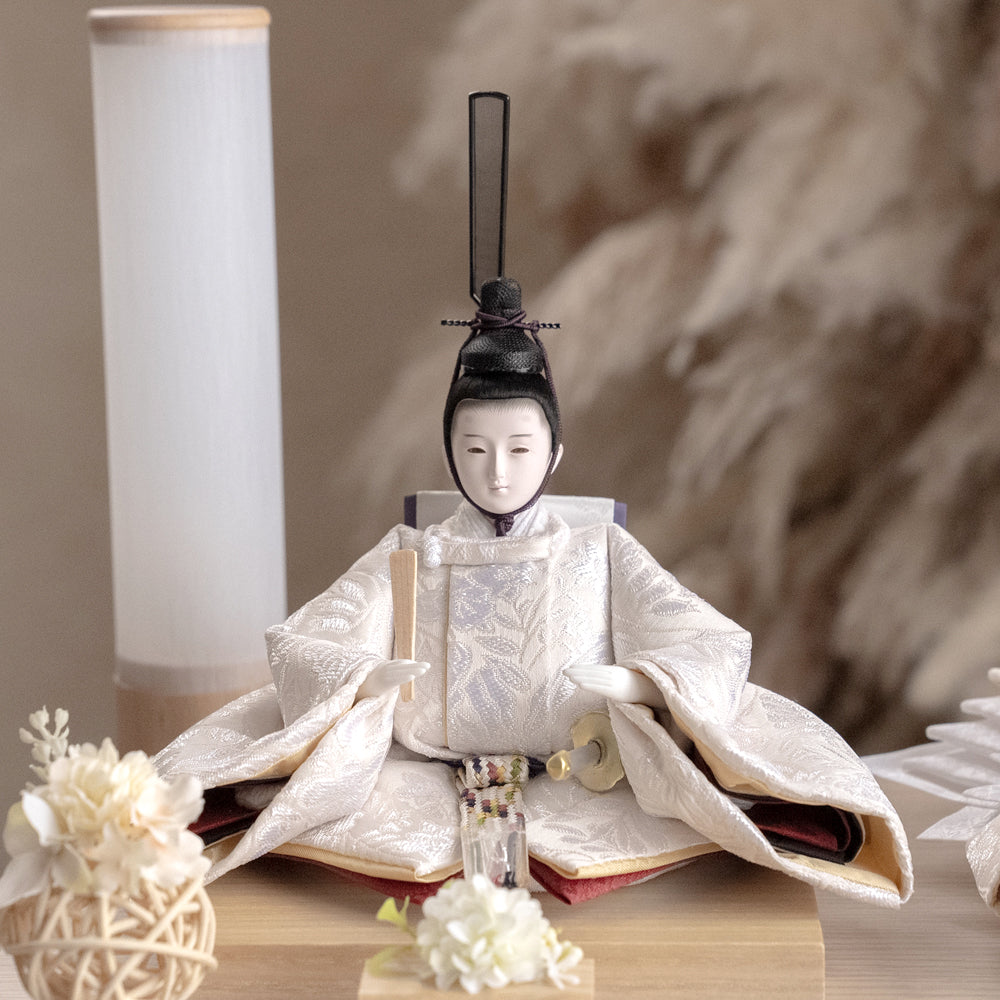 奈良一刀彫 立ち雛 雛人形 作家作品 由造作 大き目サイズ 配送 奈良