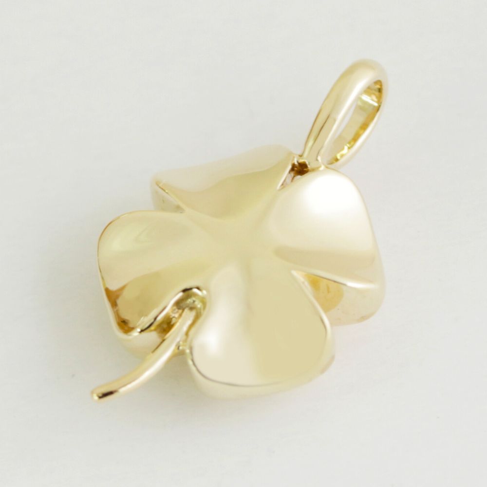 遺骨ペンダント|クローバー(ゴールド14金)（日本製）カロート