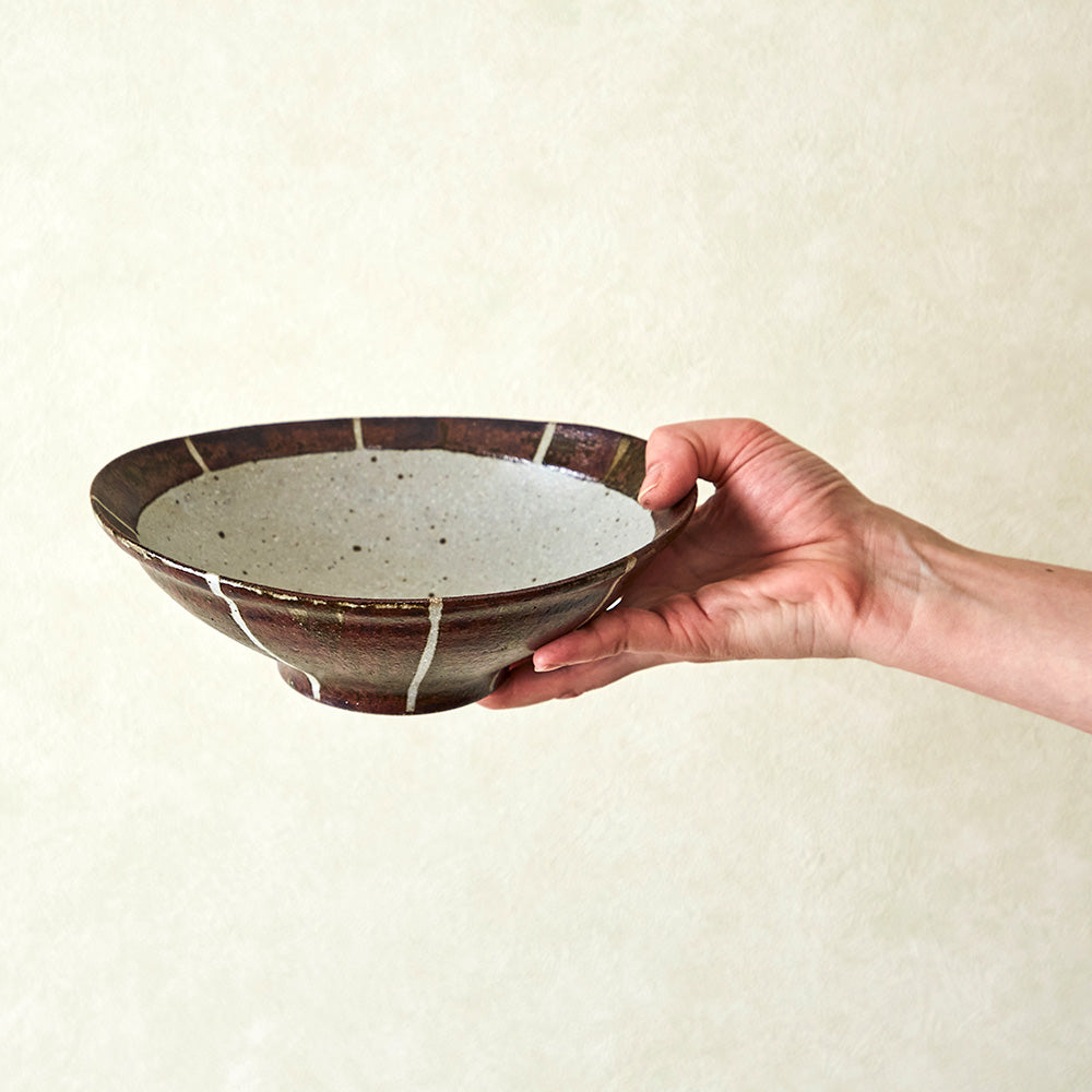 白水工房 鉄赤楕円鉢・大 ｜のレン神楽坂【公式通販】発酵、暮らしの