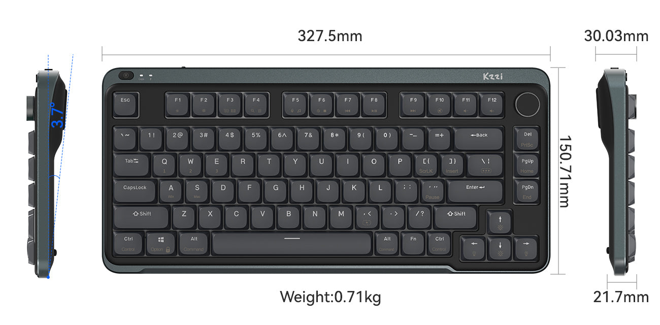 Kzzi I75 i75v2 Low Profile Mechanical Keyboard – Kzzi store
