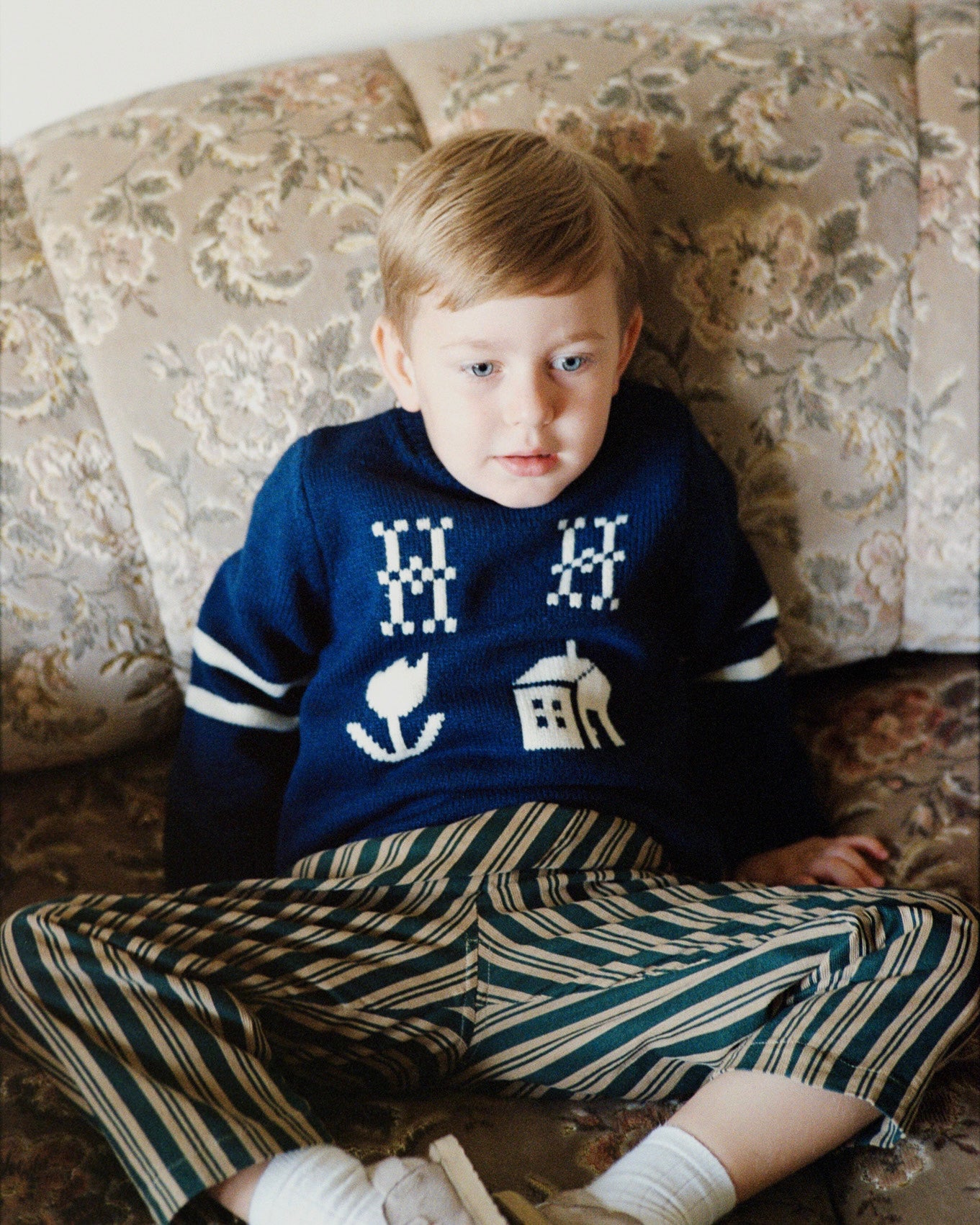 Corduroy Pants (Green Stripe) | House on the Hill