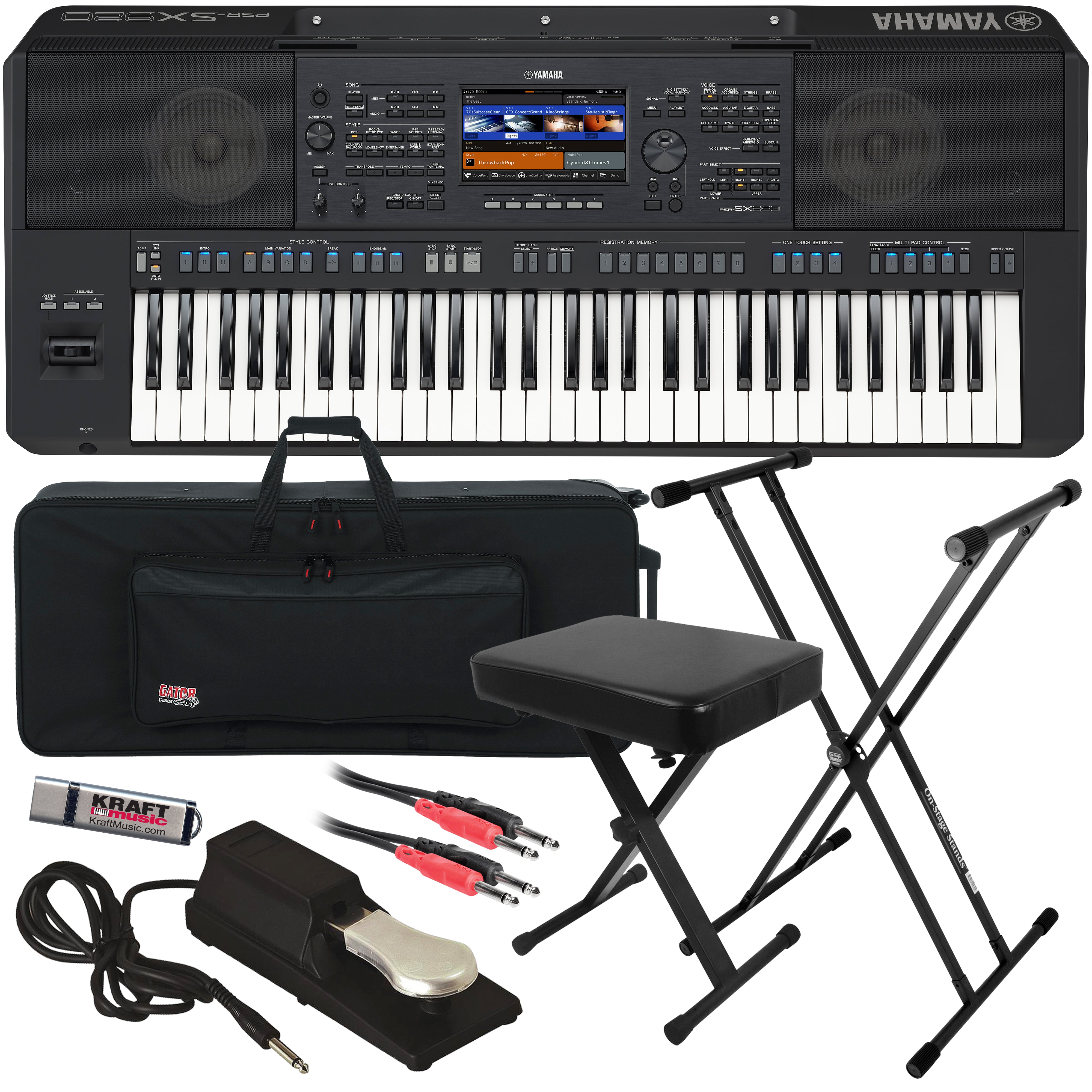 Yamaha PSR-SX720 61-key Arranger Keyboard STAGE KIT – Kraft Music