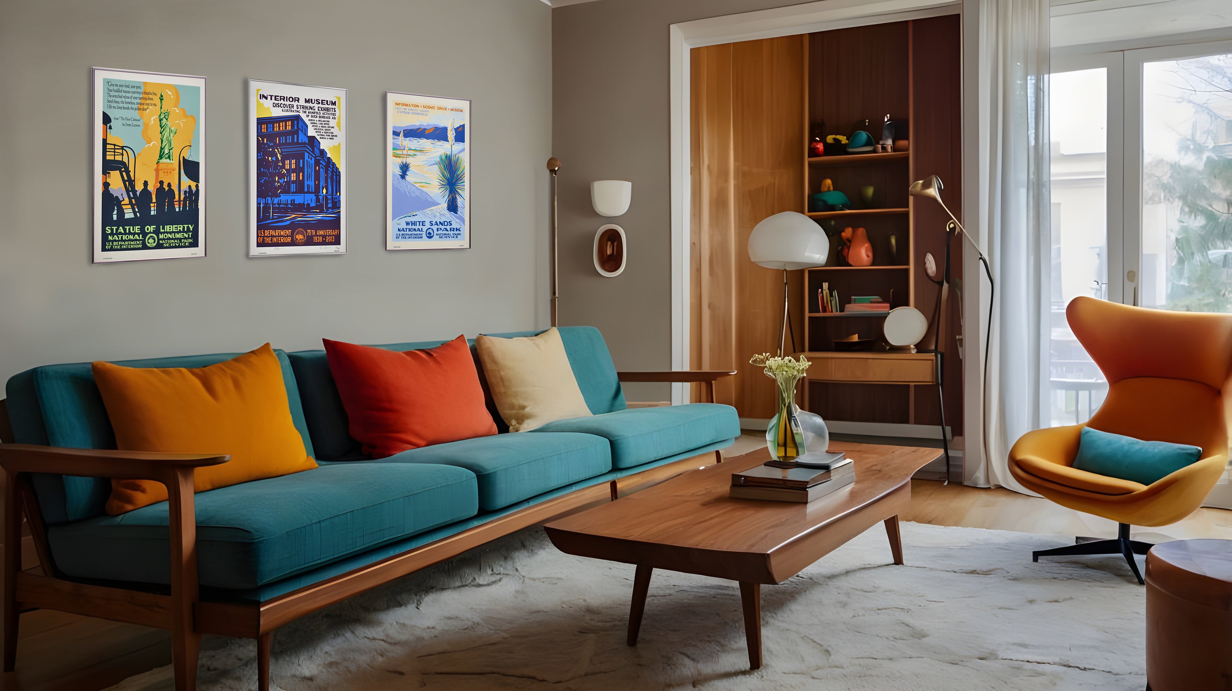 限定3枚】バッドランズ国立公園（コンテンポラリーデザイン