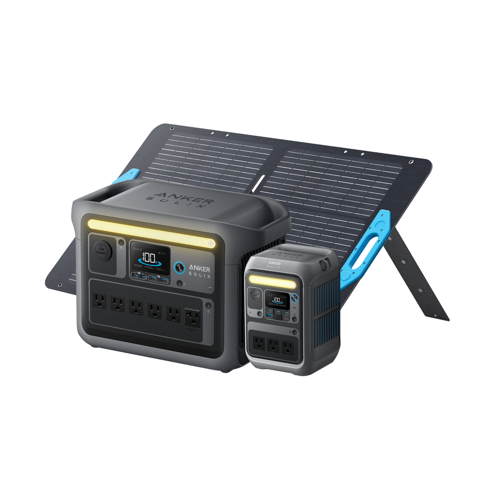 Anker SOLIX C300 Portable Power Station + C1000 Portable Power
