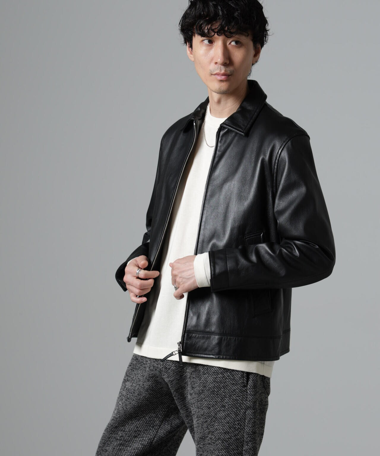 NANO UNIVERSE シープレザーシングルライダース nano universe シープ