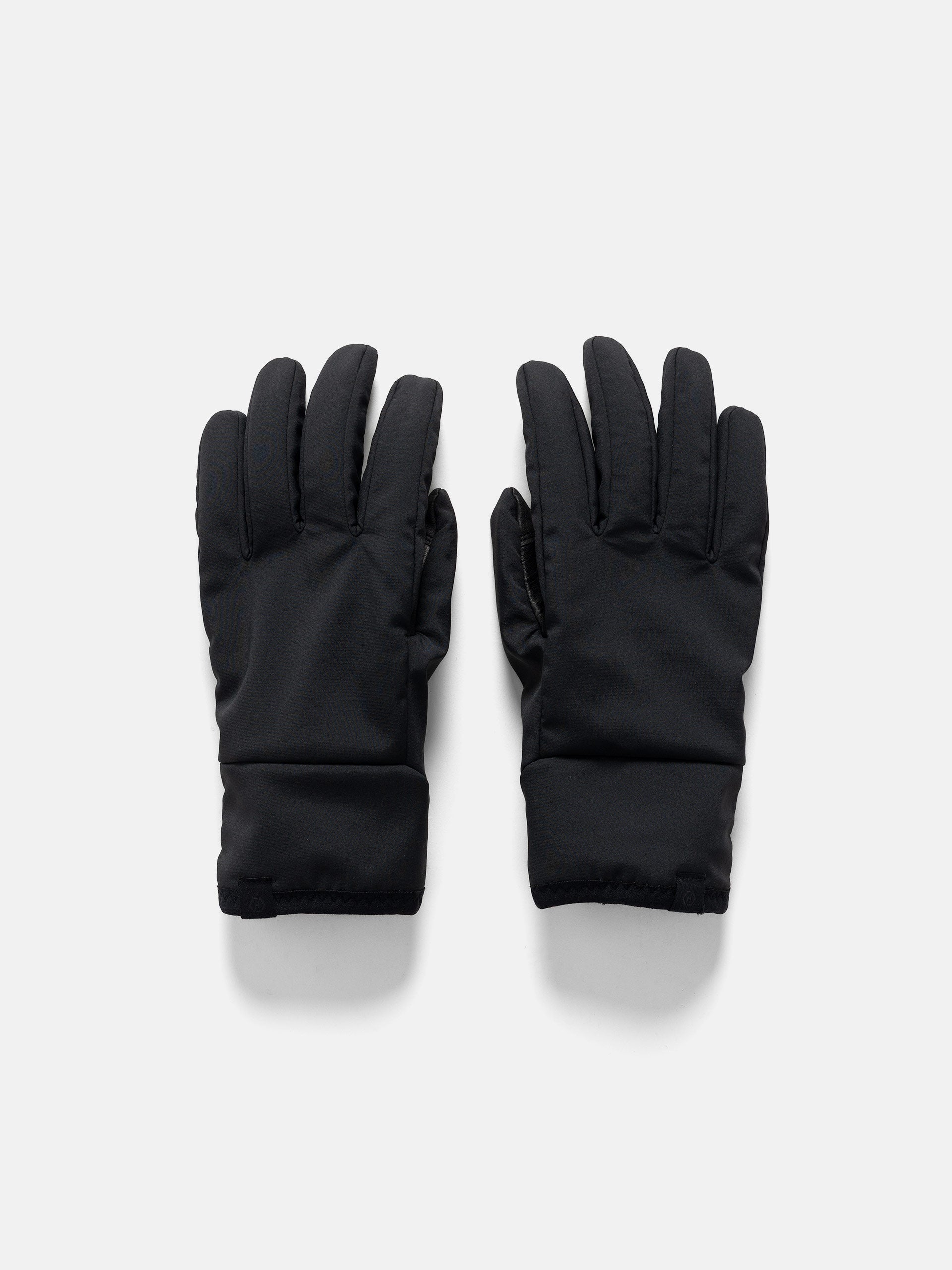 AURALEE Calf Leather Gloves Black | HAVEN