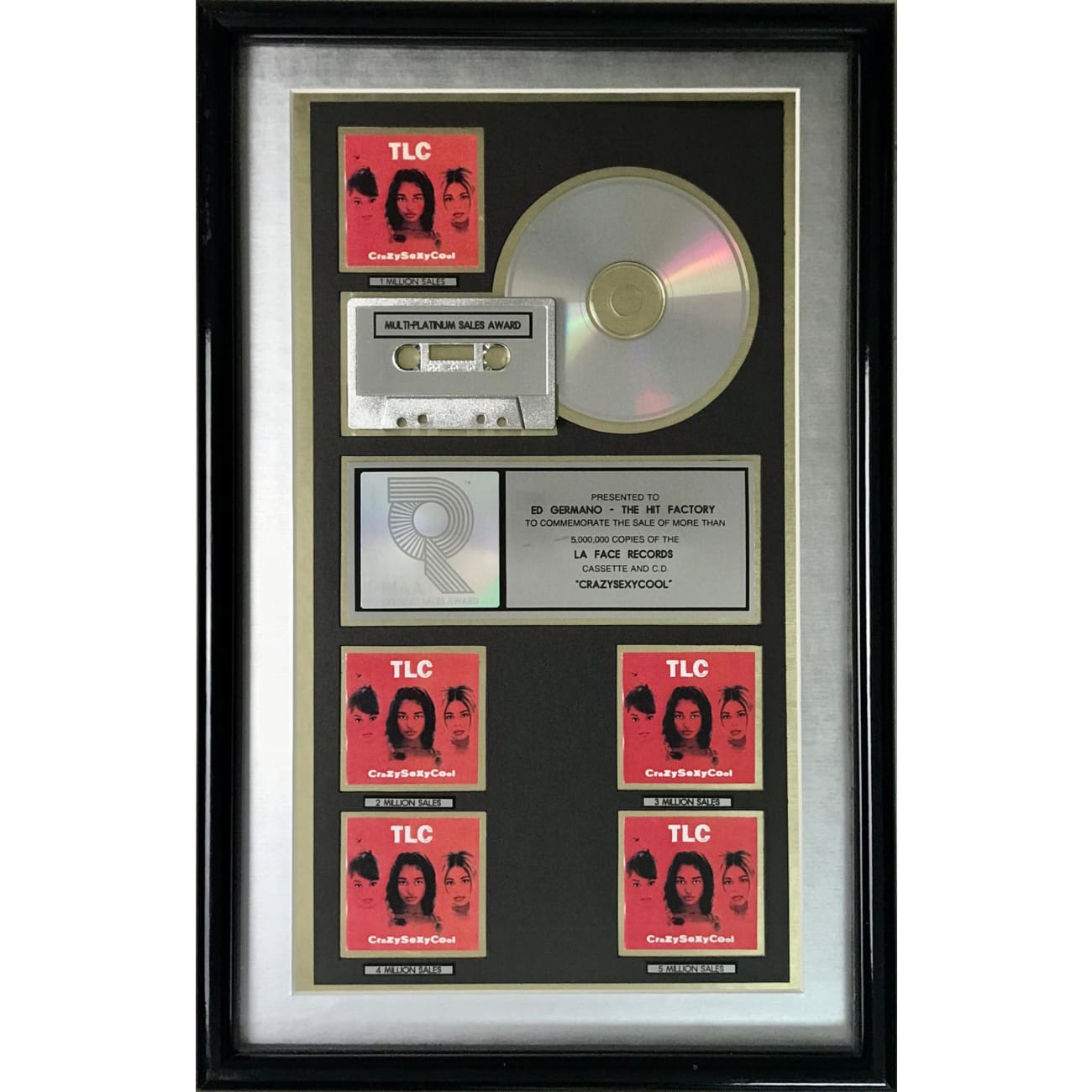 musicgoldmine.com - TLC CrazySexyCool RIAA 5x Multi-Platinum Album