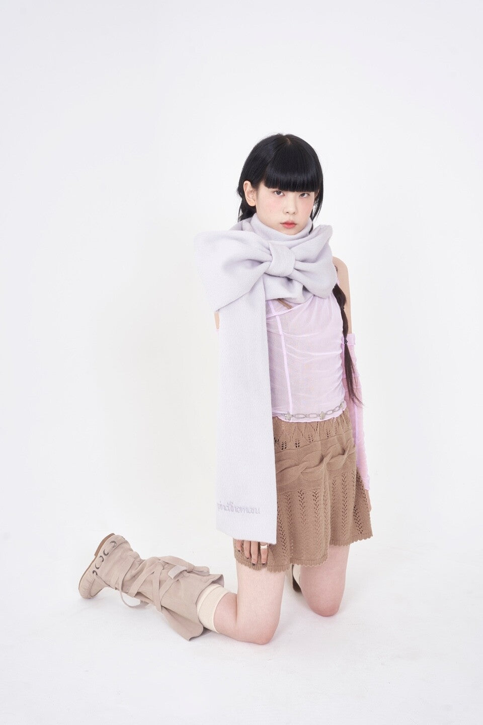 リボンマフラー - PINCUNOMARU | 60% - アジアファッション通販