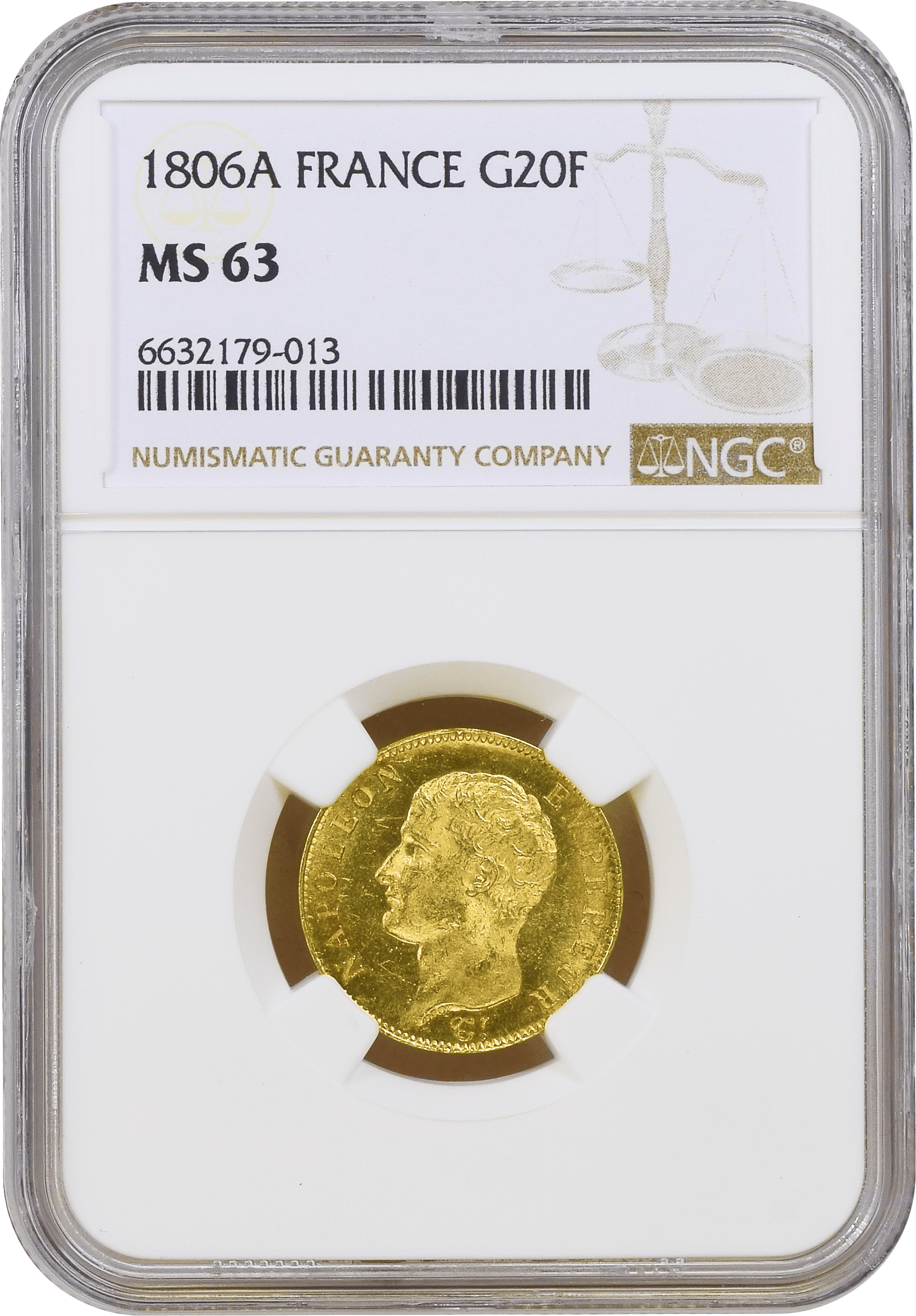 フランス 100フラン金貨 1988年 プルーフ【NGC PF 69 U.C】 フランス
