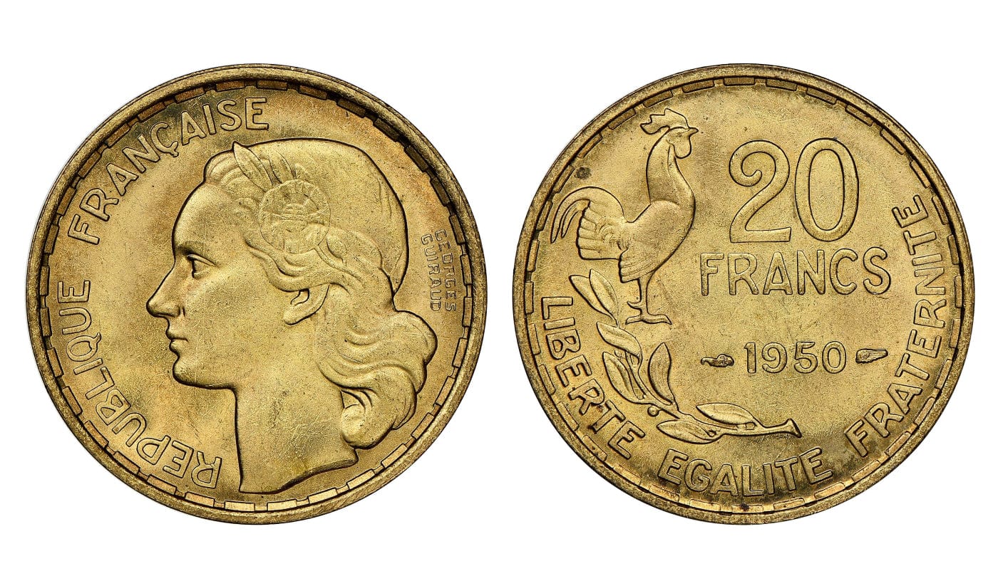 NGC MS64 金貨 フランス 20フラン 1913 マリアンヌ ルースター NGC