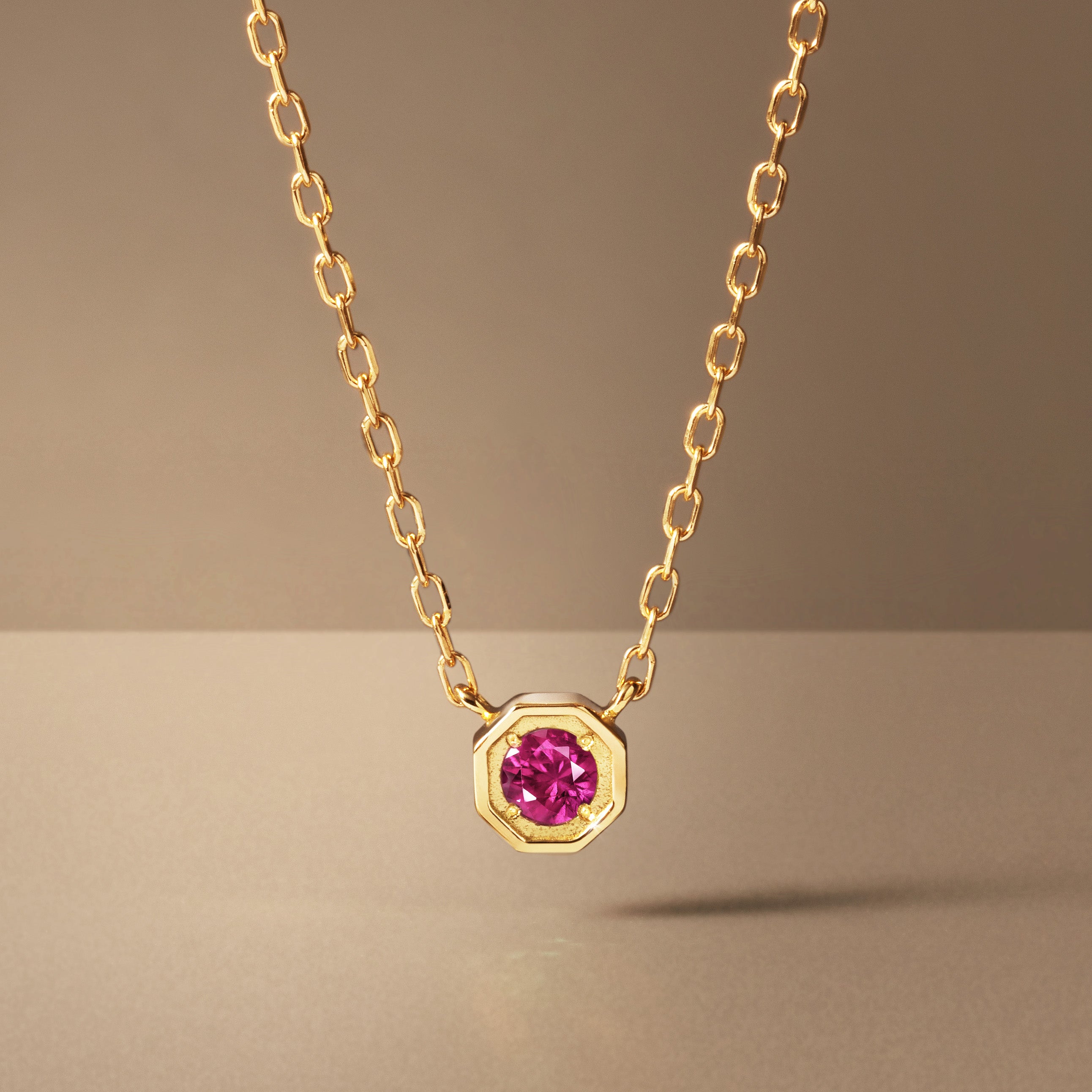 ビズー公式】ルビー K18(18金) プラチナ ネックレス アン | 希少石