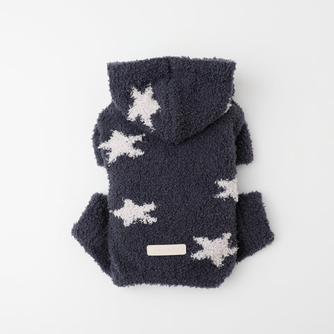 お星さま柄もこもこニットロンパース – moncheri