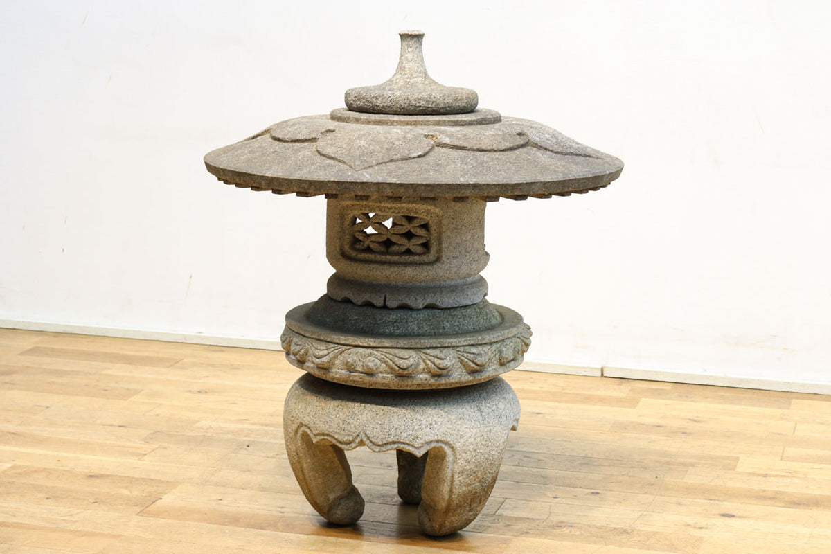 AKa6448硝子掛燈籠大正ロマンガラス灯籠灯篭