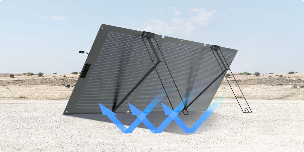 ECO FLOW】160w両面ソーラーチャージャー