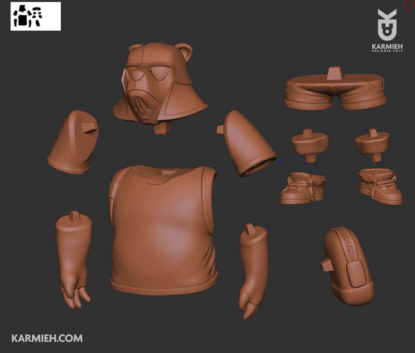 Darth Bear the origin story – KARMIEH Toy Design