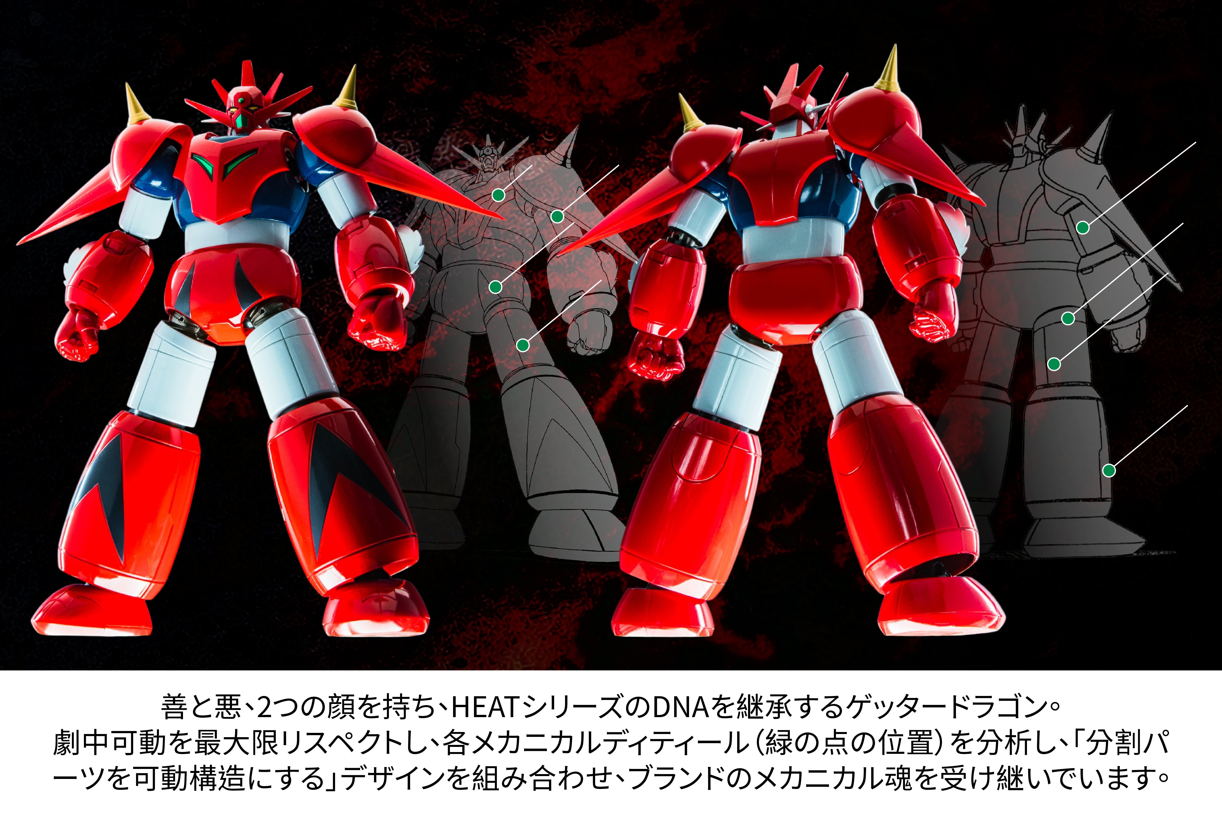 公式レビュー】POSE+ METAL HEATシリーズ ゲッタードラゴン (真