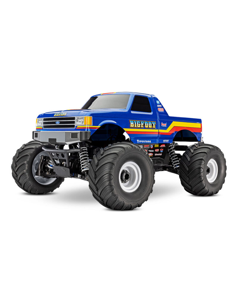 TRA67134-4-BLUE BIGFOOT 1/10 SCALE 4WD BRUSHLESS MONSTER TRUCK