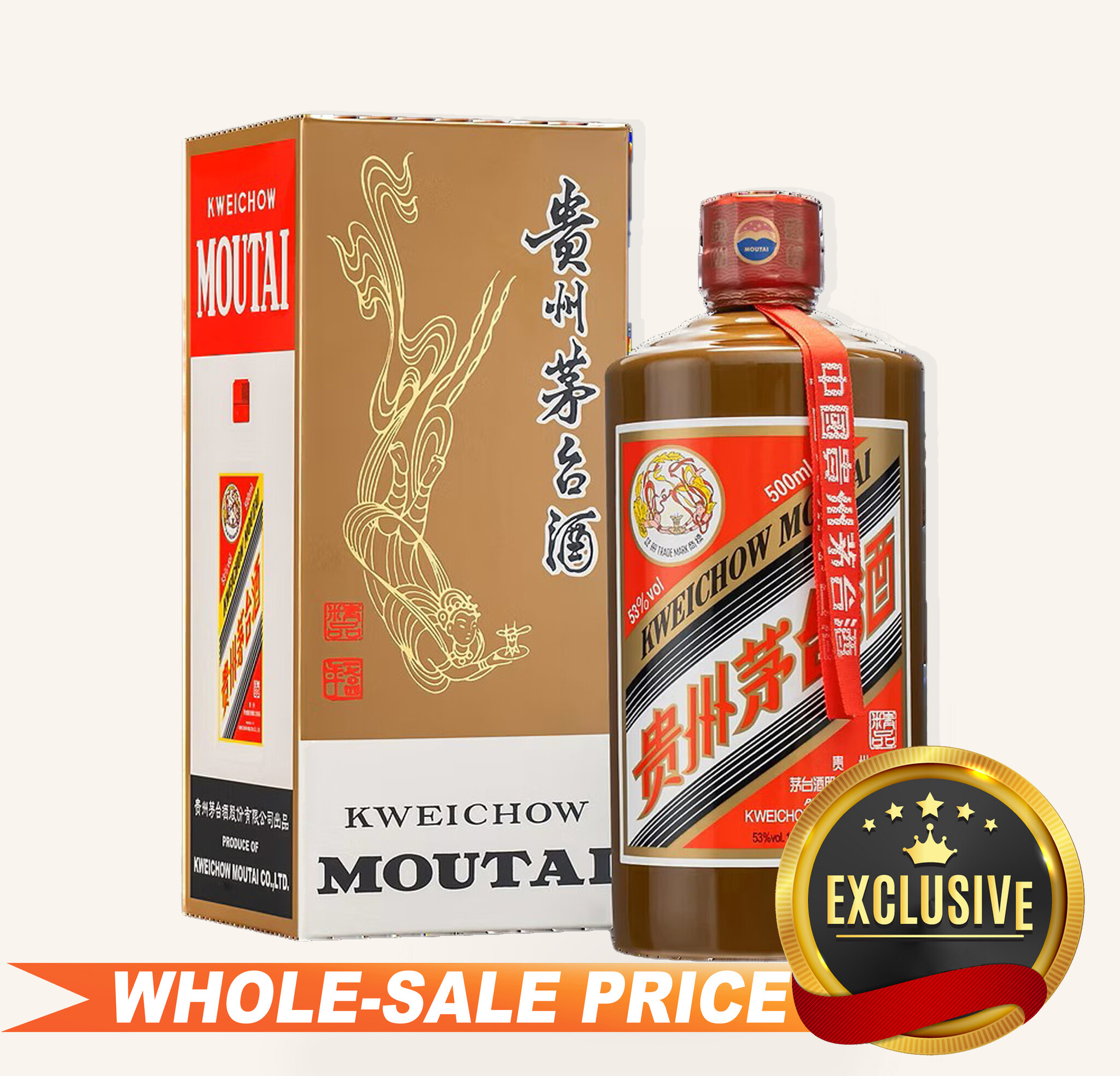 Kweichow Moutai 750ml 53% 茅台酒750ml 53% 1992年產