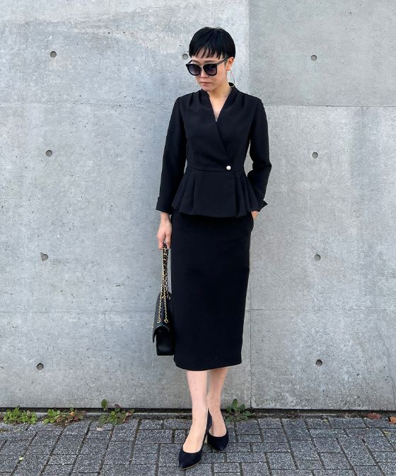 JENNE ぺプラムショートコート ジェンヌ ファー付き2wayペプラム