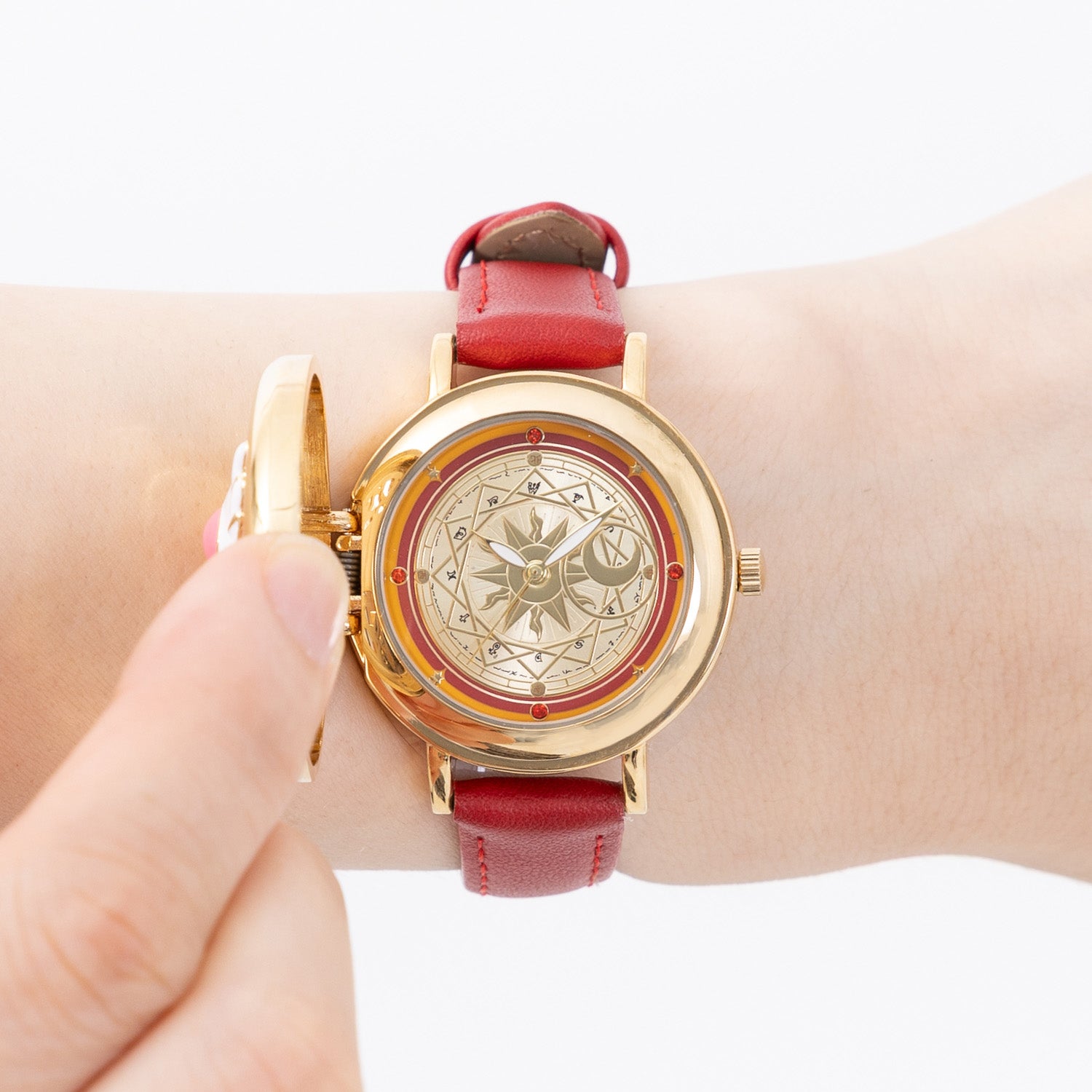 封印の鍵 モデル 蓋付き腕時計 カードキャプターさくら クリアカード編