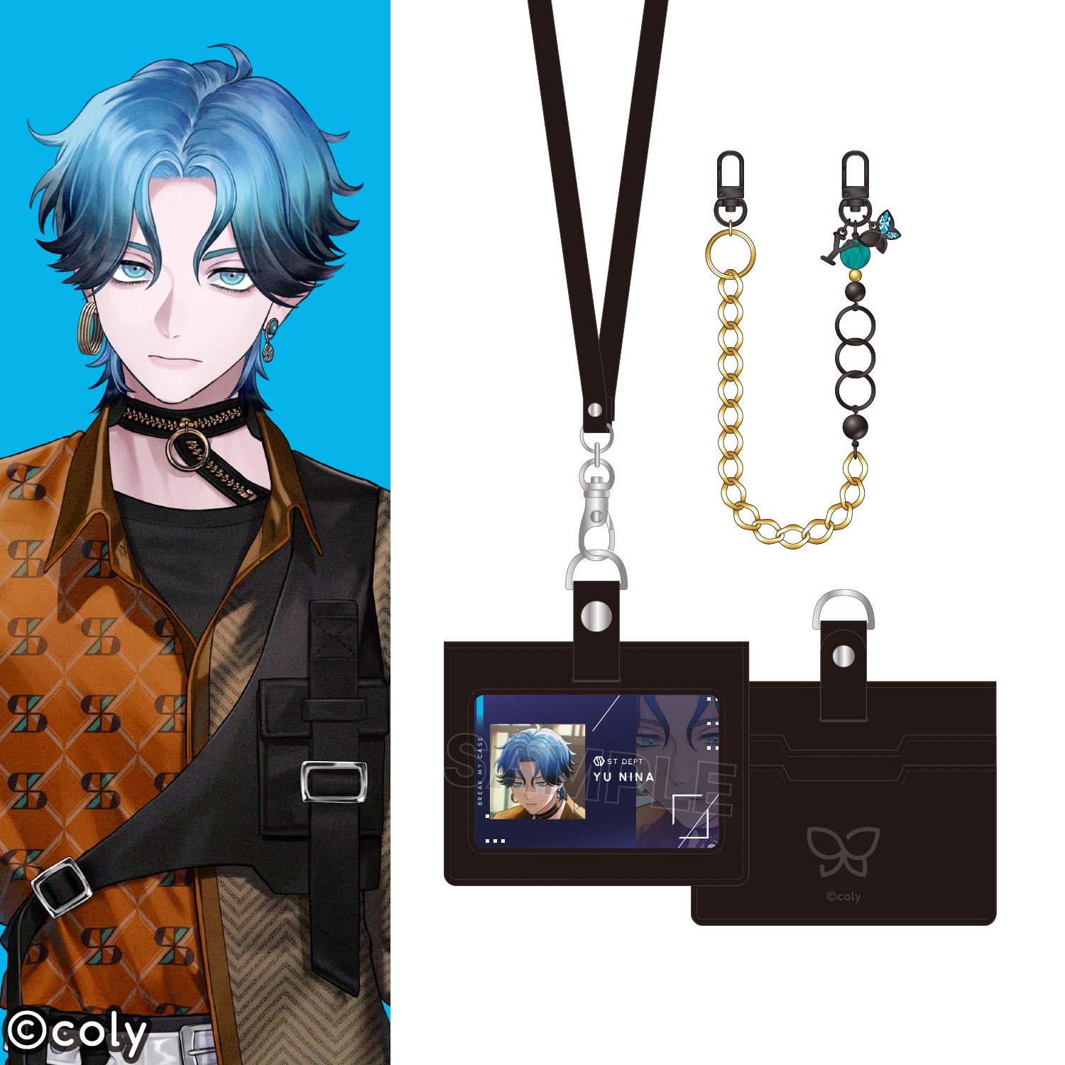 新名有 モデル ビーズストラップ＆IDカードケース セット 『ブレイク