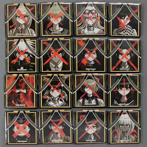 ダンガンロンパ　遺影スクエア缶バッジ　楽天コレクション　バッジ　舞園さやか ダンガンロンパ 楽天コレクション 遺影スクエア缶バッジ 西園寺日寄子