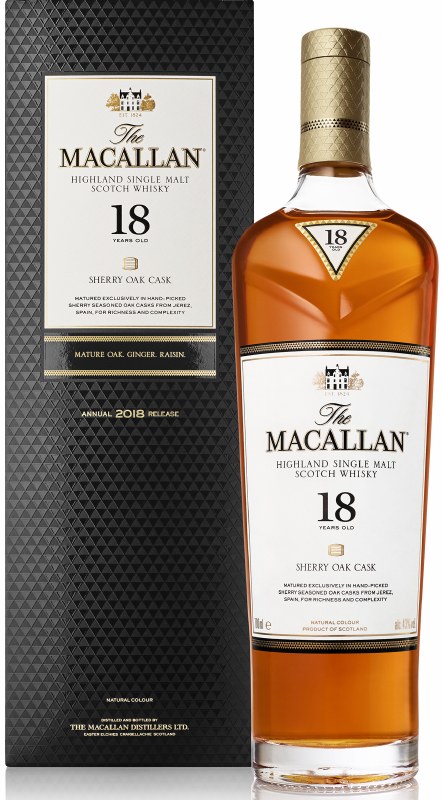 Macallan Sherry Oak 18 Year Highland Single Malt Scotch Whisky