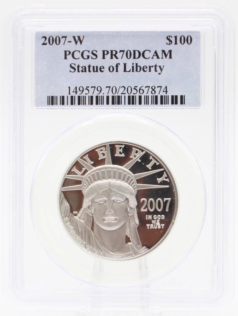 2007-W PCGS PF70 $100 Platinum American Eagle