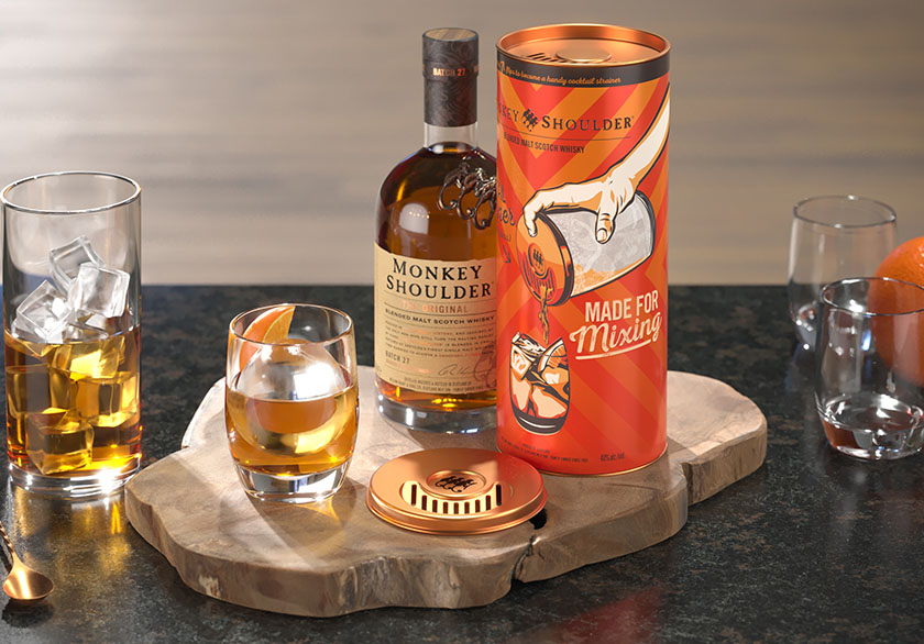 Monkey Shoulder Limited Edition: Design Innovation - Knockout Design