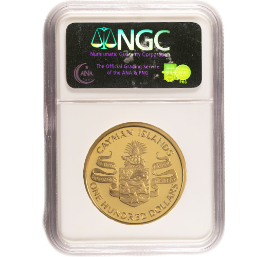 1974 $100 Cayman Islands Winston Churchill Gold Coin - Provident