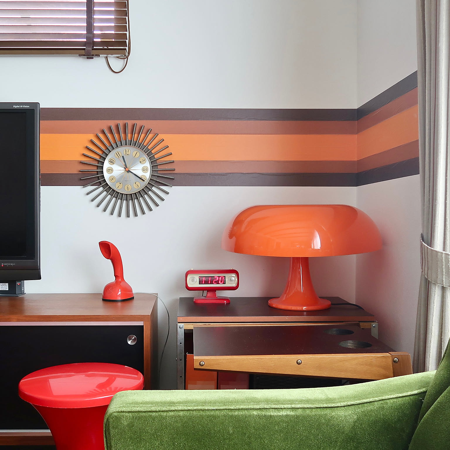 70s80sヴィンテージランプ スペースエイジ ミッドセンチュリー ポスト