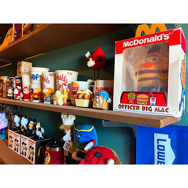 90's マクドナルドディスプレイショーケース店舗用シェルフアメトイ