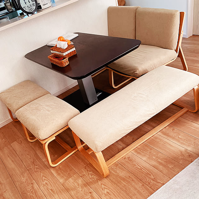 ニトリ 昇降式ダイニングテーブル(コラボ120DT DBR) - 通販 | 家具と