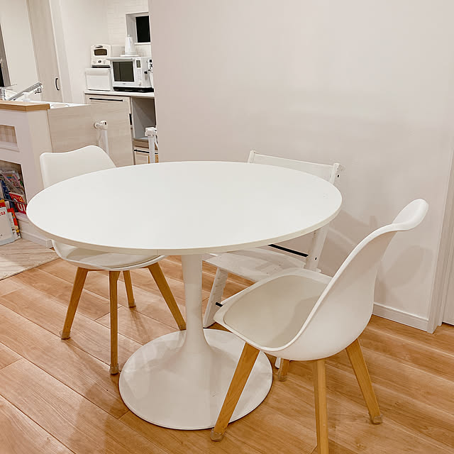 リノリウム×タモ サイドテーブル カフェテーブル ハンドメイド