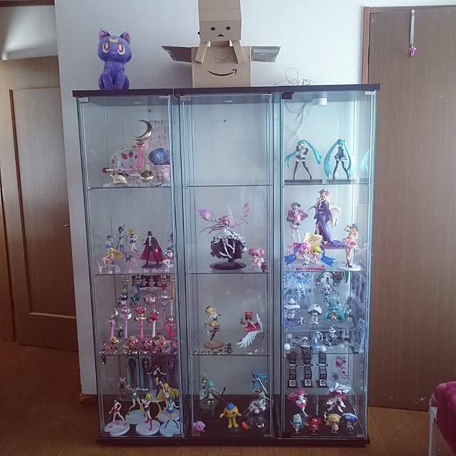 IKEA DETOLF フィギュア コレクションケース 3台セット IKEA DETOLF