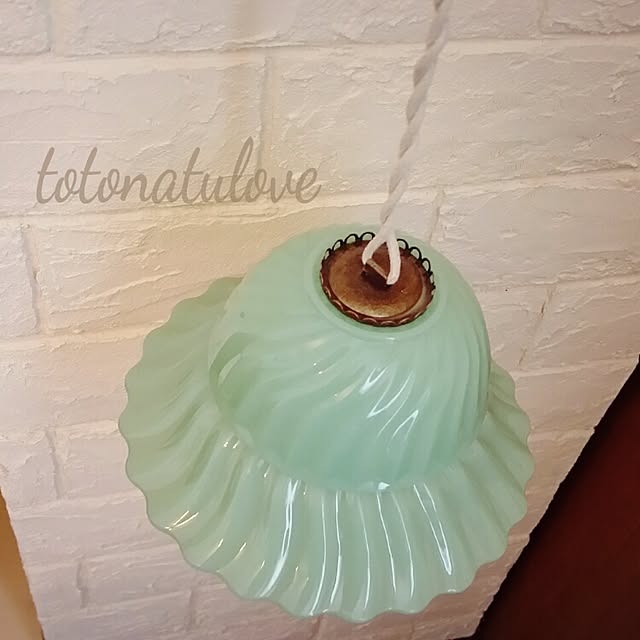 ファイヤーキング ジェダイ ミントグリーンの楕円形ガラス皿